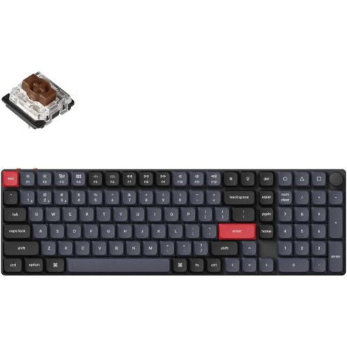 Клавиатура Keychron K17 PRO Gateron MX 2.0 Brown QMK Hot-swap Wireless/Bluetooth/USB-А UA Black (K17P-H3-UA) – Keychron