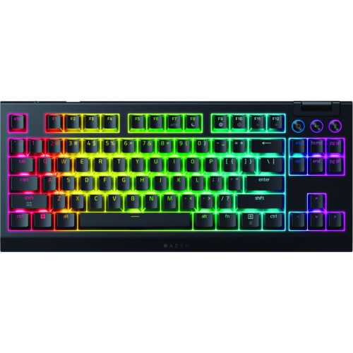 Клавіатура Razer BlackWidow V4 Low-Profile TKL Wireless/Bluetooth/USB Yellow switch UA Black (RZ03-05450100-R3M1) – Razer