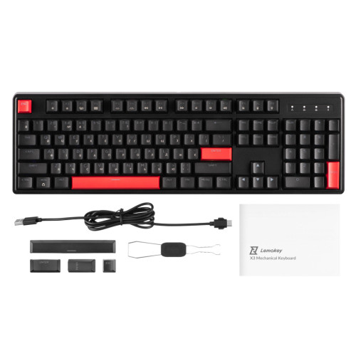 Клавіатура Lemokey Keychron X3 Brown RGB USB Black (X3-H3-UA) – Lemokey (вид 1)