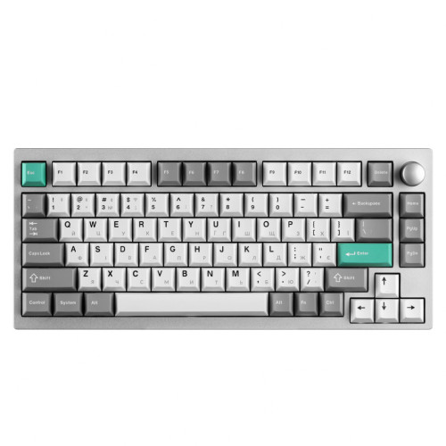Клавіатура Lemokey P1 Pro Super Banana RGB Wireless/Bluetooth/USB Space Silver (P1P-X4-UA) – Lemokey (вид 2)