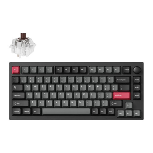 Клавіатура Lemokey P1 Pro Super Brown RGB Wireless/Bluetooth/USB Carbon Black (P1P-M3-UA) – Lemokey