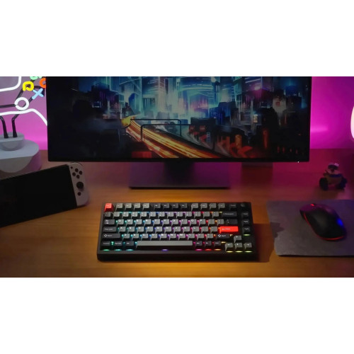Клавіатура Lemokey P1 Pro Super Red RGB Wireless/Bluetooth/USB Carbon Black (P1P-M1-UA) – Lemokey (вид 1)