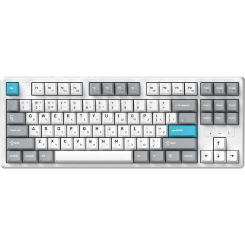 Клавіатура GamePro Asgard Ragnar Wireless/Bluetooth/USB UA White (MK285WH) – GamePro