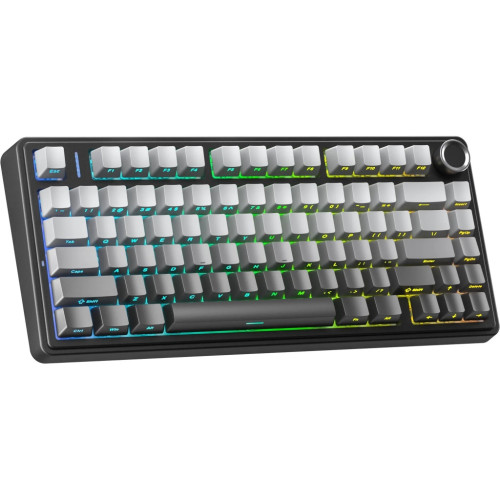 Клавіатура Aula F75 Gasket Reaper Switch Hot-Swap RGB Bluetooth/Wireless/USB UA Black/Grey (6948391209913) – Aula (вид 1)