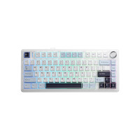 Клавиатура Aula F75 Leobog Reaper Hot-Swap PBT 2.4G Wireless/BT/USB UA White (6948391209241)