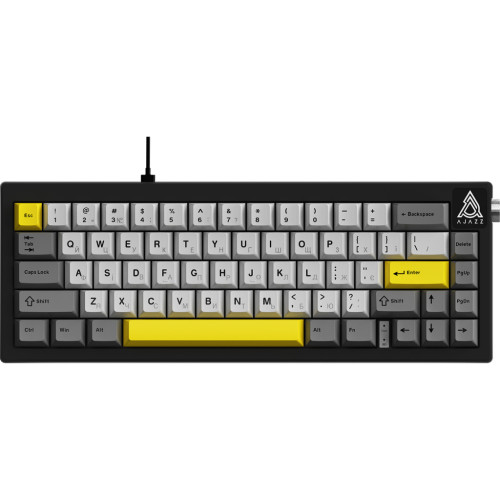 Клавіатура Ajazz AK650 Moon Yellow Switch USB UA Black/Grey/Yellow (AK650-MY-GWY) – Ajazz