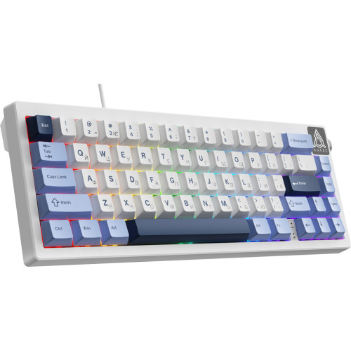 Клавіатура Ajazz AK650 Sea Salt Switch USB UA White/Blue (AK650-SS-BWB) – Ajazz (вид 1)