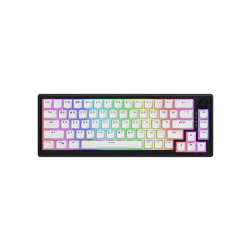 Клавиатура Hator Skyfall 65 Aurum Sterling RGB Wireless/Bluetooth/USB UA Black/White (HTK3160UA) – Hator