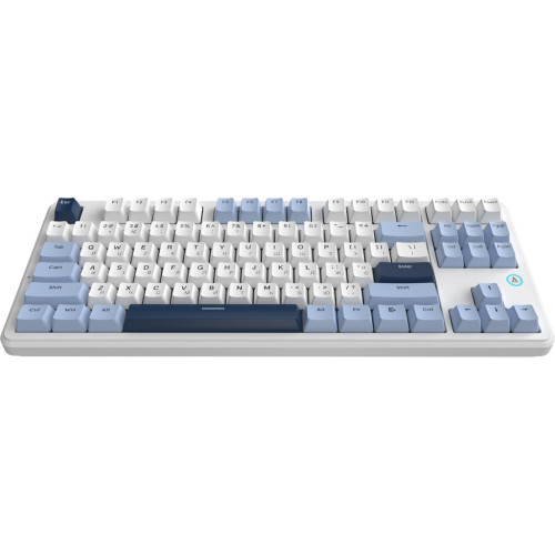 Клавіатура Ajazz AK870 V2 Flying Fish Switch USB UA White/Blue (AK870-V2-FF-BWB) – Ajazz (вид 1)