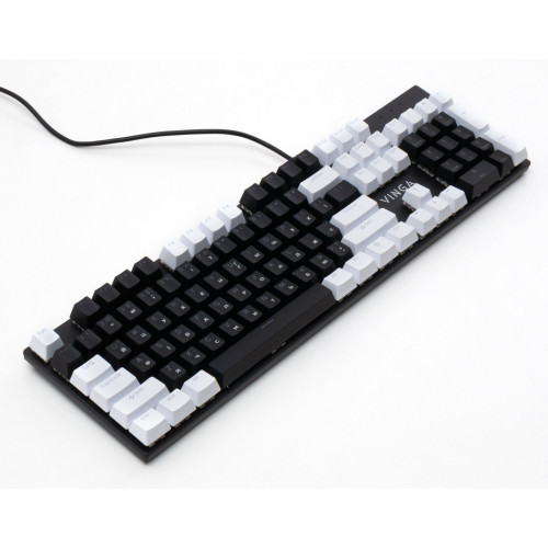 Клавіатура Vinga KBGM-095 LED Brown Switch USB White/Black (KBGM-095BR White/Black) – Vinga (вид 2)