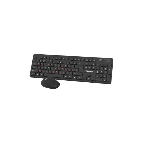 Комплект Maxxter KMS-WCM-02B-UA Wireless UA Black (KMS-WCM-02B-UA) – Maxxter (вид 1)