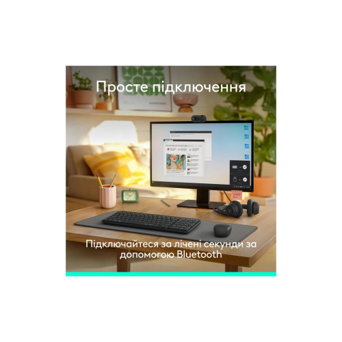 Комплект Logitech MK250 Bluetooth/Wireles UA Graphite (920-013823) – Logitech (вид 1)