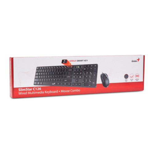 Комплект Genius C-126 SlimStar USB Black Ukr (31330007407) – Genius (вид 1)
