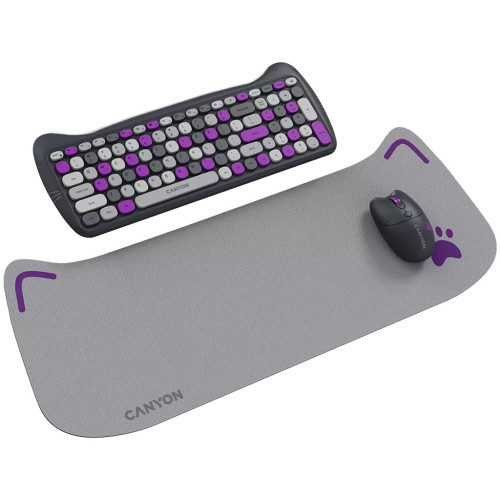Комплект Canyon HSET-W6 Kitty Edition Wireless UA Violet (CNS-HSETW6VT) – CANYON (вид 1)