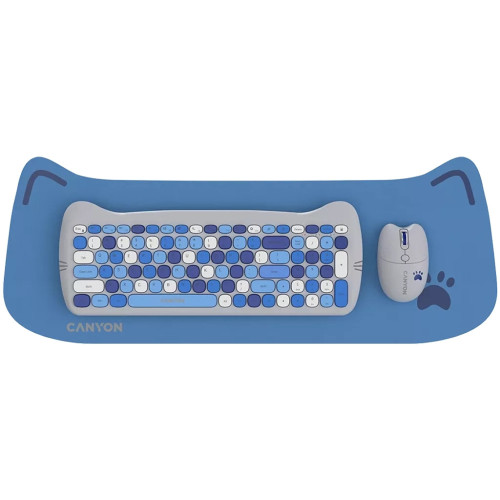 Комплект Canyon HSET-W6 Kitty Edition Wireless UA Blue (CNS-HSETW6BL) – CANYON