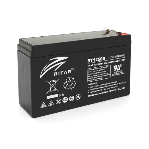 Батарея к ИБП Ritar AGM RT1250B, 12V-5Ah (RT1250B) – Ritar