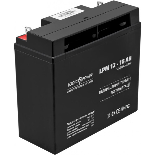 Батарея до ДБЖ LogicPower LPM 12В 18Ач (4133) – LogicPower