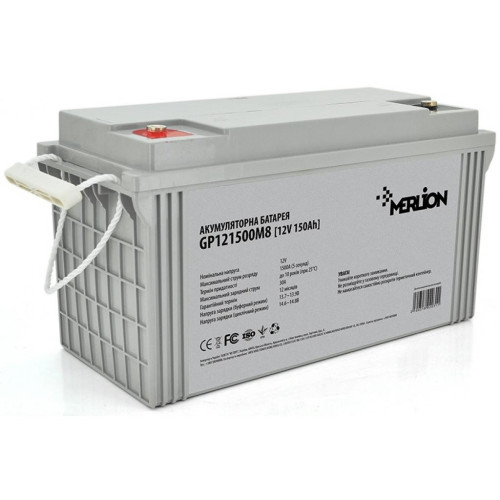 Батарея до ДБЖ Merlion MERLION AGM GP121500M8 12 V-150 Ah (GP121500M8) – Merlion