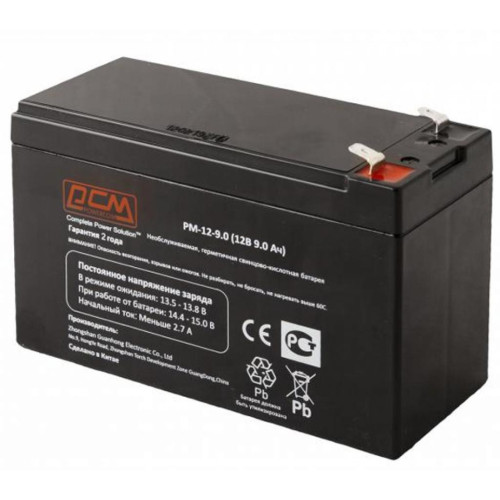 Батарея до ДБЖ Powercom 12В 9 Ач (PM-12-9) – Powercom