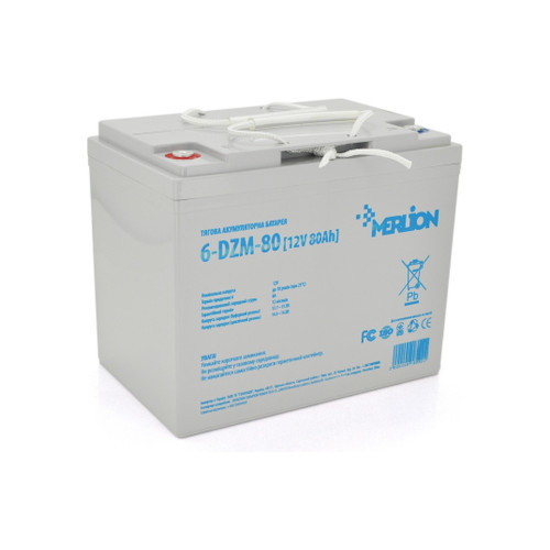 Батарея до ДБЖ Merlion 6-DZM-80, 12V 80Ah (6-DZM-80) – Merlion