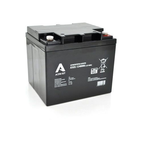 Батарея до ДБЖ AZBIST 12V 40 Ah Super GEL (ASGEL-12400M6) – AZBIST