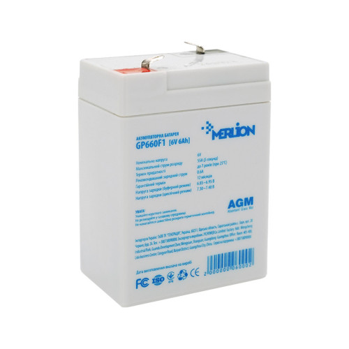 Батарея до ДБЖ Merlion 6V-6Ah (GP660F1) – Merlion