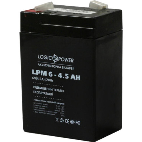 Батарея к ИБП LogicPower LPM 6В 4.5 Ач (3860) – LogicPower (вид 1)