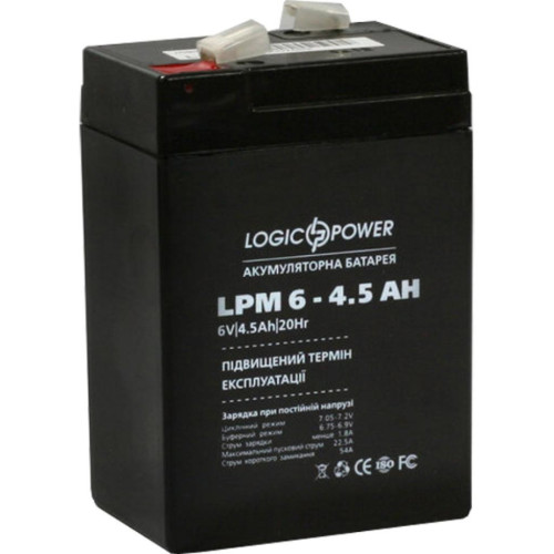 Батарея к ИБП LogicPower LPM 6В 4.5 Ач (3860) – LogicPower (вид 2)