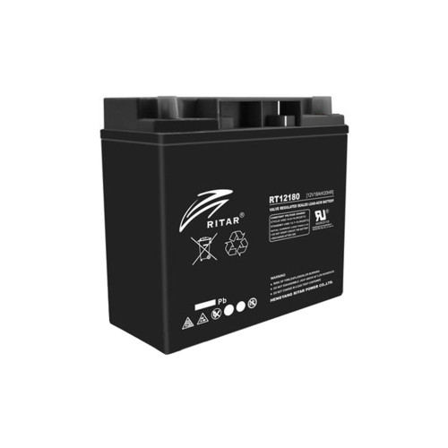 Батарея к ИБП Ritar AGM RT12180B, 12V-18Ah, Black (RT12180B) – Ritar