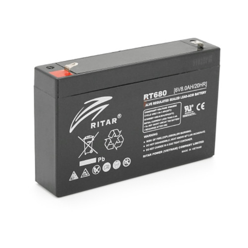 Батарея до ДБЖ Ritar AGM RT680G, 6V-8Ah (RT680G) – Ritar