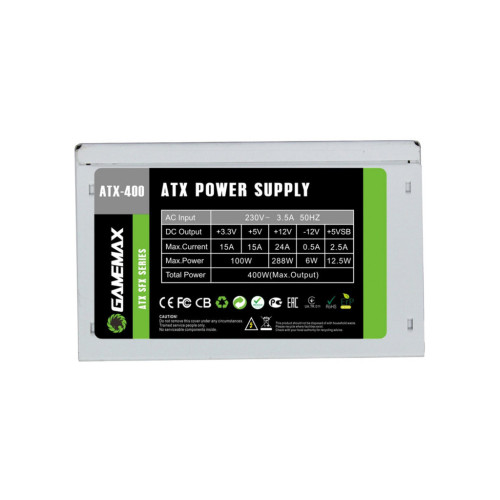 Блок питания Gamemax 400W (ATX-400W SFX) – GAMEMAX (вид 1)