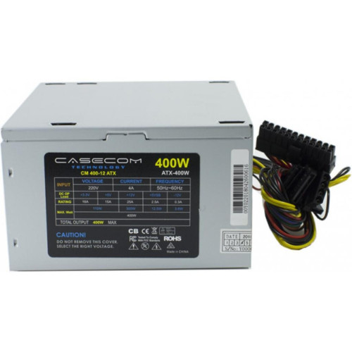 Блок питания Casecom 400W (CM 400-12 ATX) – CASECOM (вид 1)