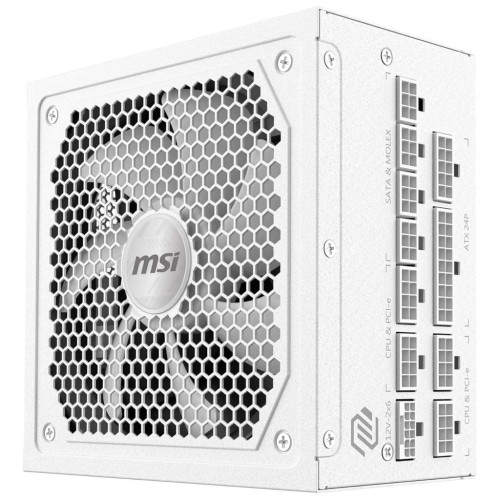 Блок живлення MSI 1000W (MAG A1000GL PCIE5 WHITE) – MSI (вид 2)