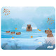 Килимок для мишки 2E Capybarra S Blue (2E-PAD-S-CAPY-BLUE)