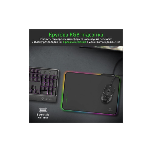 Килимок для мишки Vertux FluxPad Speed Black (fluxpad.black) – Vertux (вид 2)
