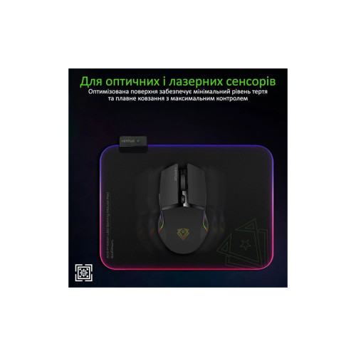 Килимок для мишки Vertux SwiftPad-L Black (swiftpad-l.black) – Vertux (вид 1)