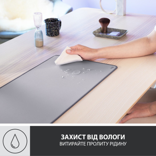 Коврик для мышки Logitech Desk Mat Studio Series Mid Grey (956-000052) – Logitech (вид 2)