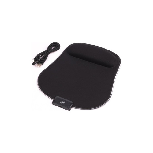 Коврик для мышки Maxxter MMP-LEDPAD-BK RGB Black (MMP-LEDPAD-BK) – Maxxter (вид 1)