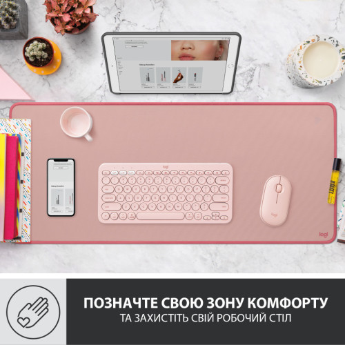 Коврик для мышки Logitech Desk Mat Studio Series Darker Rose (956-000053) – Logitech (вид 1)