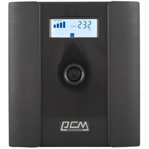 Источник бесперебойного питания Powercom RPT-1500AP LCD SCHUKO – Powercom (вид 1)
