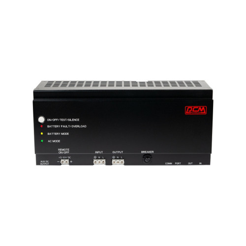 Пристрій безперебійного живлення Powercom DRU850DIN, 510W (DRU850DIN) – Powercom (вид 1)