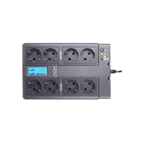 Пристрій безперебійного живлення Powercom CUB-850N LCD – Powercom (вид 2)