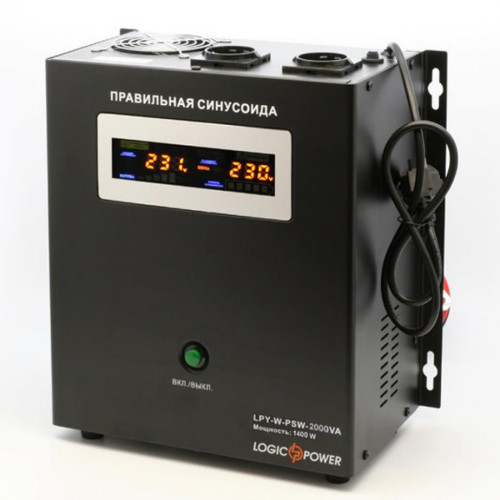 Пристрій безперебійного живлення LogicPower LPY- W - PSW-2000VA+, 10А/20А (4146) – LogicPower