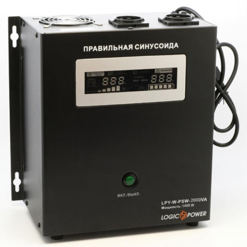 Пристрій безперебійного живлення LogicPower LPY- W - PSW-2000VA+, 10А/20А (4146) – LogicPower (вид 1)