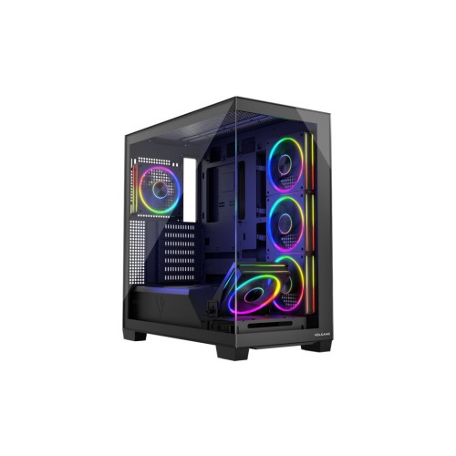 Корпус Modecom VOLCANO STELLAR ARGB MIDI 5x120mm fans BLACK (AT-STELLAR-5F-ARGB-10) – Modecom