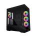 Корпус для ПК Lian Li V100R case with pre-installed four 120mm RGB PWM fan, Black (G99.V100RX.01) – Lian Li
