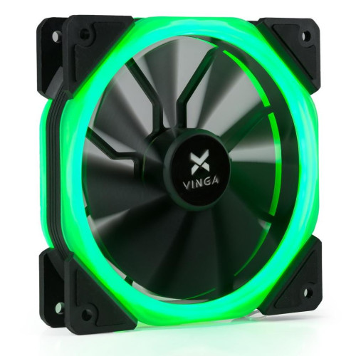 Кулер до корпусу Vinga LED fan-02 green – Vinga