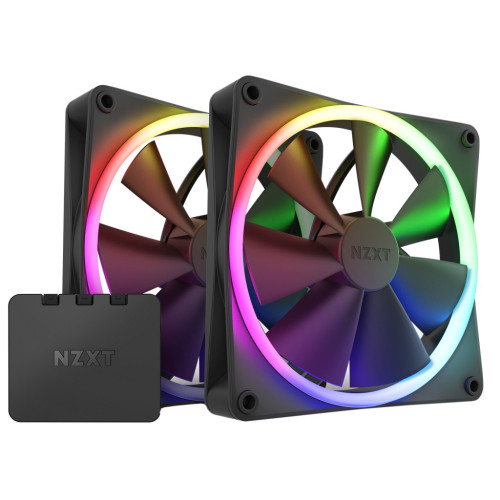 Кулер для корпуса NZXT F140RGB Twin (Black) (RF-R14DF-B1) – NZXT