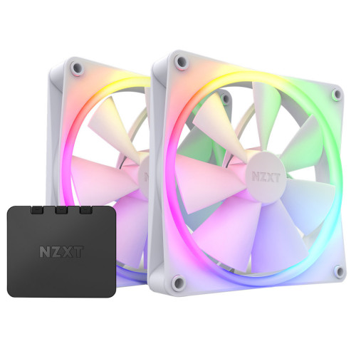 Кулер для корпуса NZXT F140RGB Twin (White) (RF-R14DF-W1) – NZXT