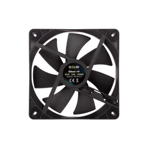 Кулер для корпуса Gelid Solutions Silent 14 Black 140 mm (FN-PX14-11) – GELID Solutions (вид 2)